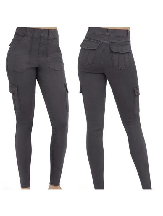 SPANX Pants - SPANX Stretch Twill Ankle Cargo Pants – Gray Washed